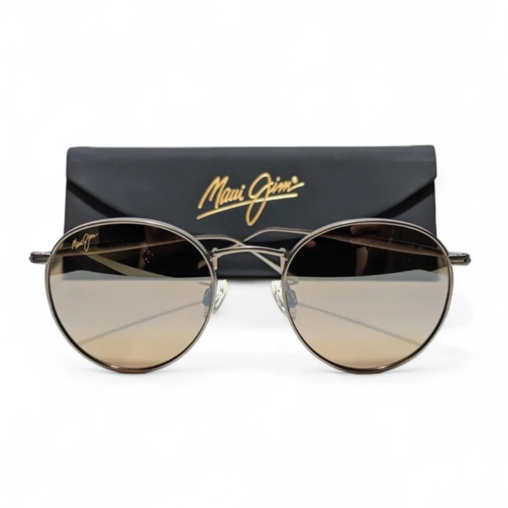Maui Jim Nautilus Bronze Titanium Unisex Sunglasses (NEW)
